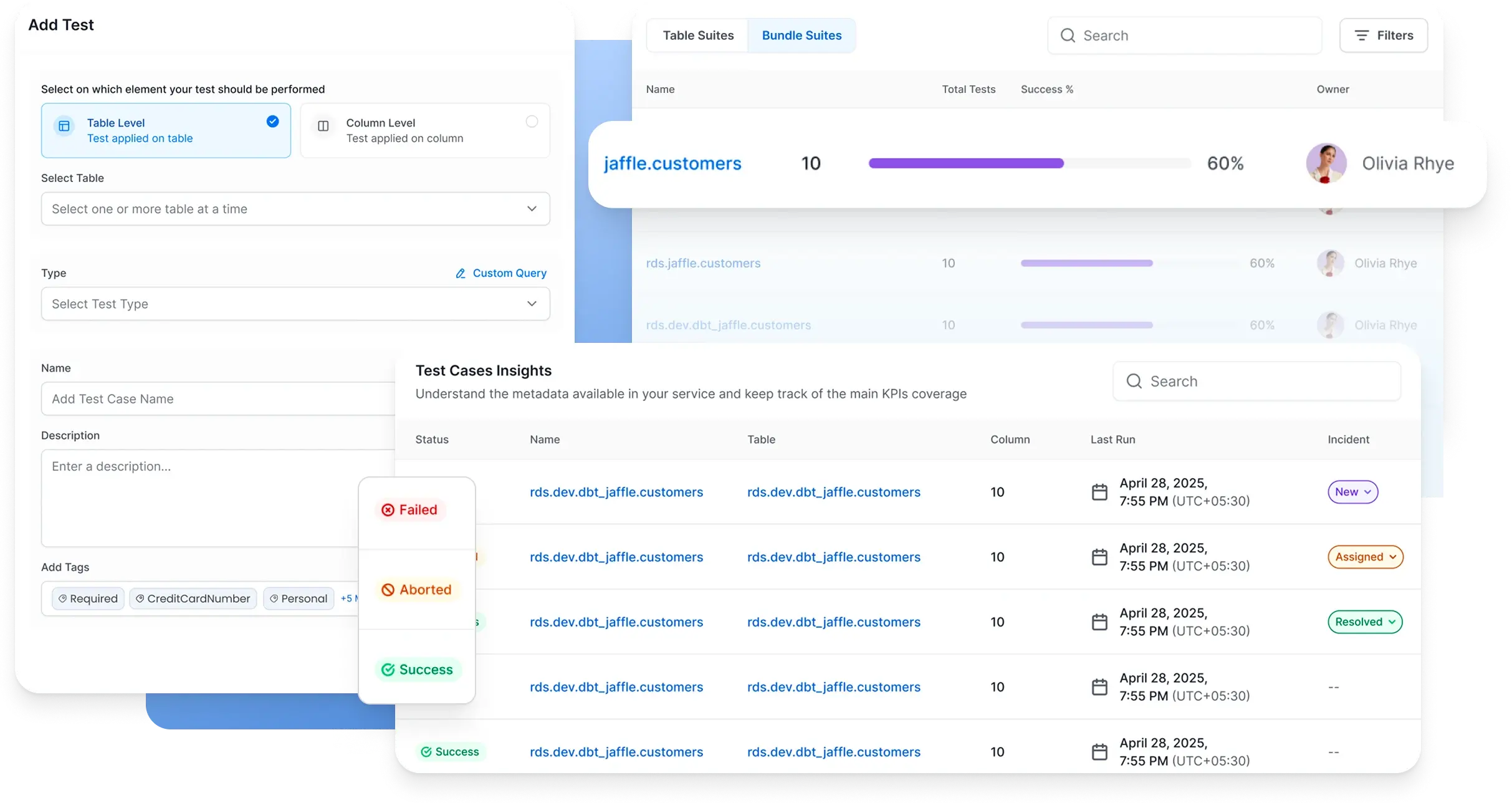 Data Diff Quality Tests