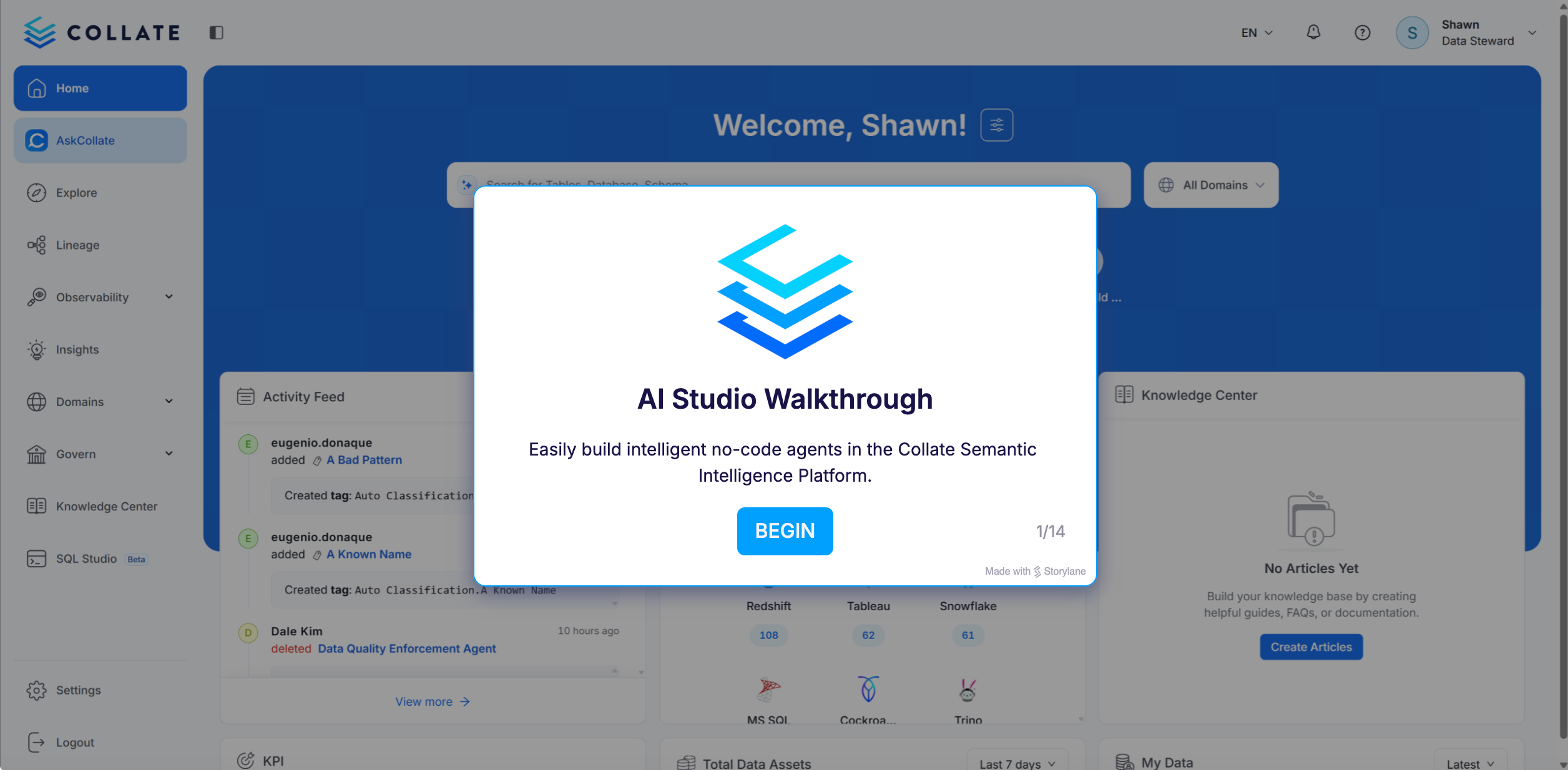 Interactive Product Demo - AI Studio Walkthrough